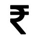 Indian rupee icon symbol isolated on white background. Vector money illustration Indian rupee icon symbol isolated on white background. Vector money illustration .